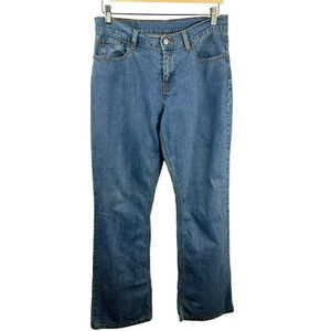 Levi's Denim Jeans Women 6 Boot Cut Flare Leg Medium Wash Blue Stretch‎